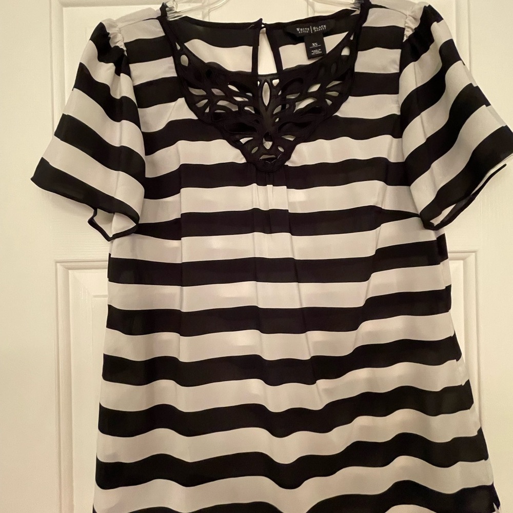 WHBM Stripe Blouse